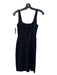 NBD Size Small Black Rayon Blend Sleeveless Body Con Midi Dress Black / Small