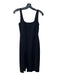 NBD Size Small Black Rayon Blend Sleeveless Body Con Midi Dress Black / Small