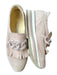 Softwaves Shoe Size 38 Mauve & White Suede Platform Perforated Chain Loafers Mauve & White / 38