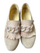 Softwaves Shoe Size 38 Mauve & White Suede Platform Perforated Chain Loafers Mauve & White / 38