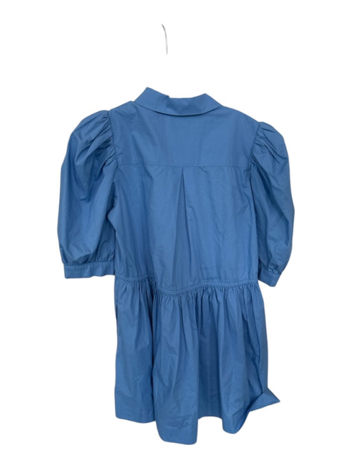 Hunter Bell Size S Powder Blue Cotton Balloon Sleeve Draw String Waist Dress Powder Blue / S