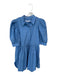 Hunter Bell Size S Powder Blue Cotton Balloon Sleeve Draw String Waist Dress Powder Blue / S