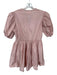 XiRENA Size M Pink Cotton Balloon Sleeve Draw String Waist Pleat Detail Dress Pink / M