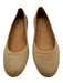 Margaux Shoe Size 38.5 Tan Beige Pony Hair Leather Round Toe Stacked Heel Flats Tan Beige / 38.5
