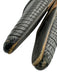 Chanel Shoe Size 39 Black Leather Suede Low Heel Reptile Pointed Toe Pumps Black / 39