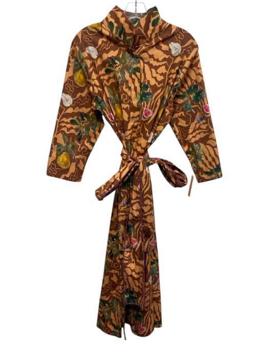 Holly Shae Design Size S/M orange, green, brown Cotton Long Sleeve Fruit Dress orange, green, brown / S/M