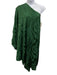 Silvia Tcherassi Size Large Green Viscose One Shoulder Abstract Print Midi Dress Green / Large
