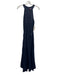 Staud Size Medium Navy Blue Nylon Sleeveless Gathered Pockets Maxi Dress Navy Blue / Medium