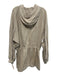 Rachel Comey Size 8 Beige Linen Long Sleeve Quarter Button hood Sweater Beige / 8