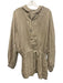 Rachel Comey Size 8 Beige Linen Long Sleeve Quarter Button hood Sweater Beige / 8