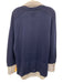 Brochu Walker Size Small Blue & White Wool Blend Long Sleeve Striped Sweater Blue & White / Small
