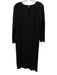 Veronica Beard Size 8 Black Viscose Blend Long Sleeve High Low Top Black / 8