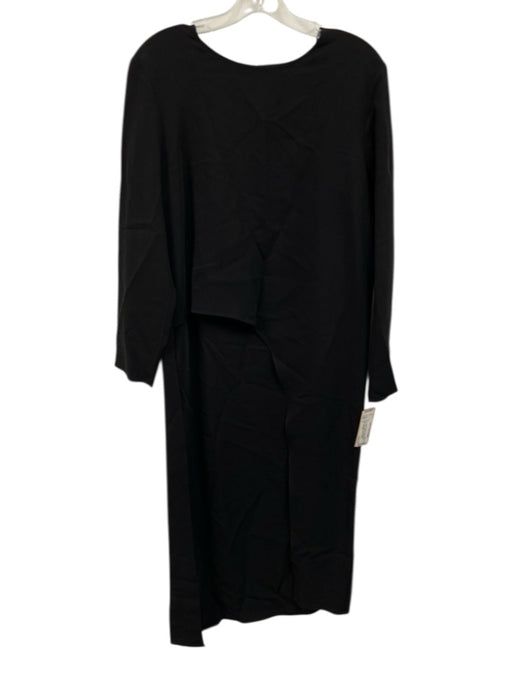 Veronica Beard Size 8 Black Viscose Blend Long Sleeve High Low Top Black / 8