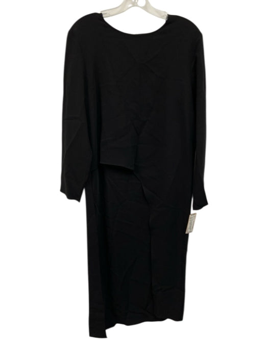Veronica Beard Size 8 Black Viscose Blend Long Sleeve High Low Top Black / 8
