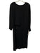 Veronica Beard Size 8 Black Viscose Blend Long Sleeve High Low Top Black / 8