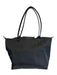 Longchamp Black Nylon Leather trim Logo Zip Close Tote Bag Black / Large