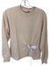 Tibi Size XS Blush Cotton Long Sleeve Gathered Side Sweatshirt Blush / XS