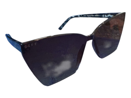 Diff Brown Acetate Cat Eye Tortoise Shell Oversized Sunglasses Brown