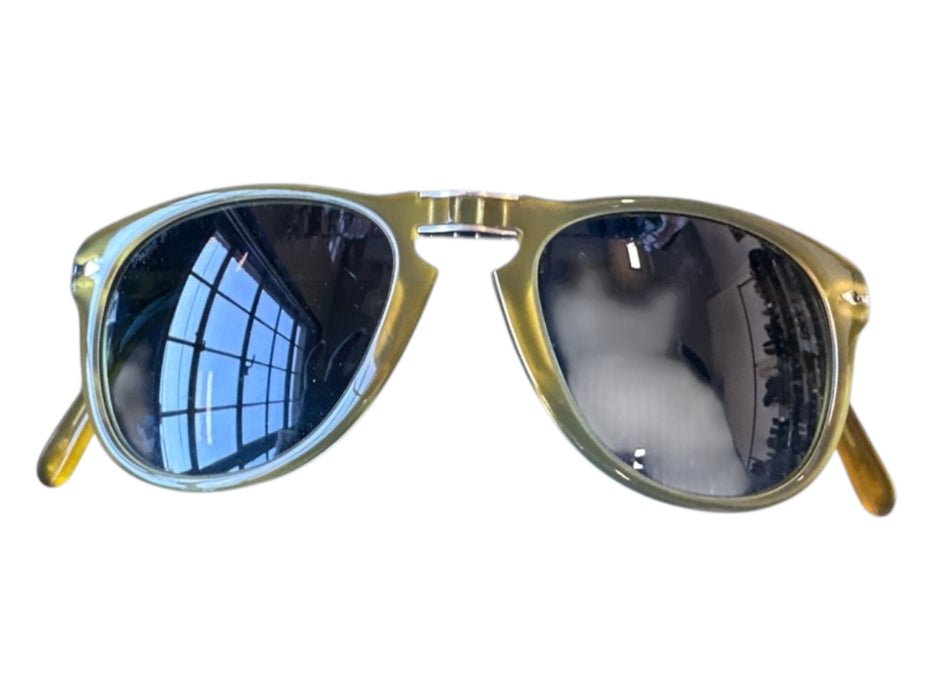Persol Yellow Acetate SHW Folding Sunglasses Yellow