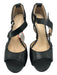 Coach Shoe Size 8 Black Leather Stacked Heel Ankle Strap Heels Black / 8