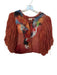 Teresa Shapiro Size Est S Burnt Orange & Multi Wool Blend Water Color Sweater Burnt Orange & Multi / Est S