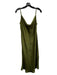 Wilfred Size Medium Forest Green Polyester Slip Dress Adjustable Straps Dress Forest Green / Medium