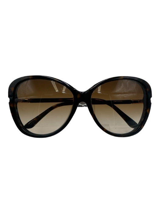 Tom Ford Brown Plastic Gold Detail Tortoise Box Inc. Sunglasses Brown