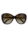 Tom Ford Brown Plastic Gold Detail Tortoise Box Inc. Sunglasses Brown