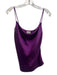 Wilfred Size M Purple Polyester Satin Spaghetti Straps Ruched Top Purple / M