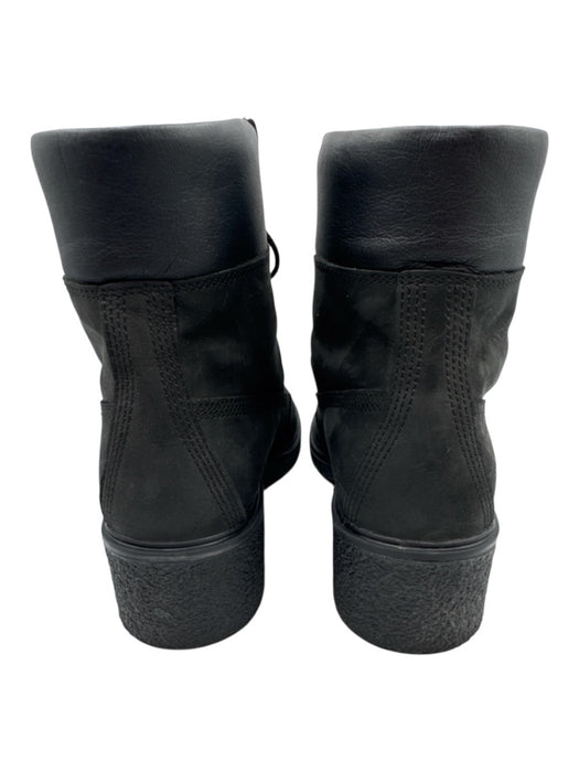 Timberland Shoe Size 9 Black Leather & Textile Upper Lace Up Combat Ankle Boots Black / 9