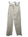 Everlane Size M Cream Cotton Blend Paperbag Waist Belt Inc Button & Zip Pants Cream / M