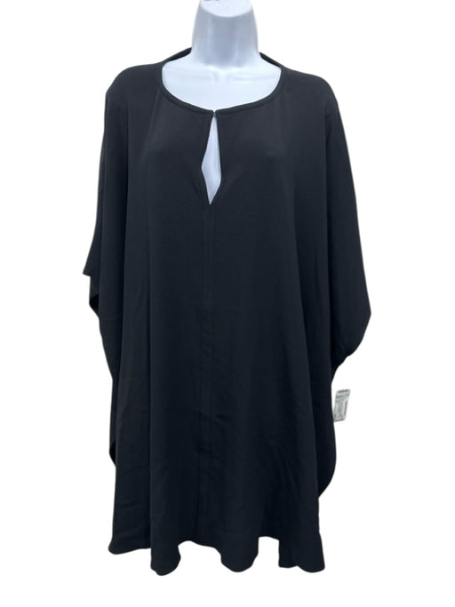 The Row Size XS Black Viscose Blend Dolman Sleeve V Neck Oversized Top Black / XS