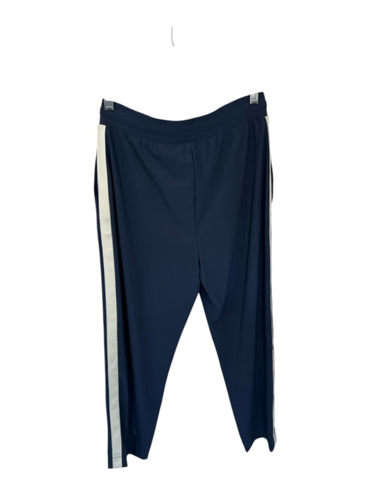 Sweaty Betty Size 8 Navy & white Recycled Polyester Drawstring Stripe Pants Navy & white / 8