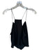 Joe's Size L Black Recycled Polyester Spaghetti Strap Cowl Neck Racerback Top Black / L