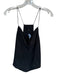 Joe's Size L Black Recycled Polyester Spaghetti Strap Cowl Neck Racerback Top Black / L
