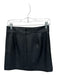 J. Crew Size 4 Black Vegan Leather Back Zip Skirt Black / 4