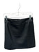 J. Crew Size 4 Black Vegan Leather Back Zip Skirt Black / 4