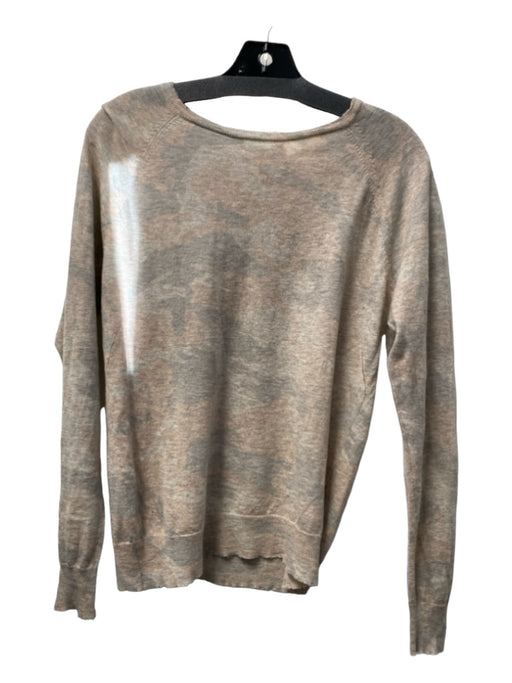 Zadig & Voltaire Size M Pink & gray Cashmere Long Sleeve Camo Round Neck Sweater Pink & gray / M