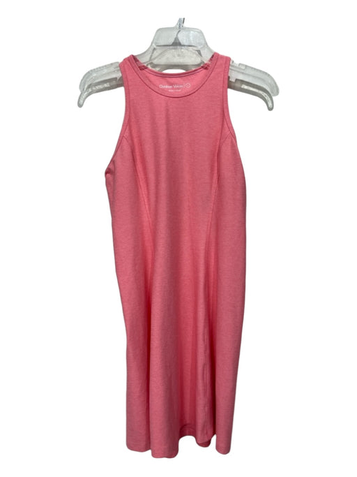 Outdoor Voices Size L Salmon Pink Polyester Blend Round Neck Sleeveless Dress Salmon Pink / L