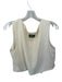 Daily Drills Size M/L Cream Linen Blend Sleeveless Front Tie Top Cream / M/L