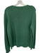 Ellsworth & Ivey Size M Green & White Cotton Long Sleeve Golf Knit Sweater Green & White / M