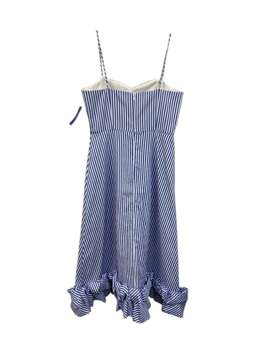 Gianni Bini Size S / 6 Blue & White Polyester Striped Spaghetti Strap Maxi Dress Blue & White / S / 6