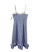 Gianni Bini Size S / 6 Blue & White Polyester Striped Spaghetti Strap Maxi Dress Blue & White / S / 6