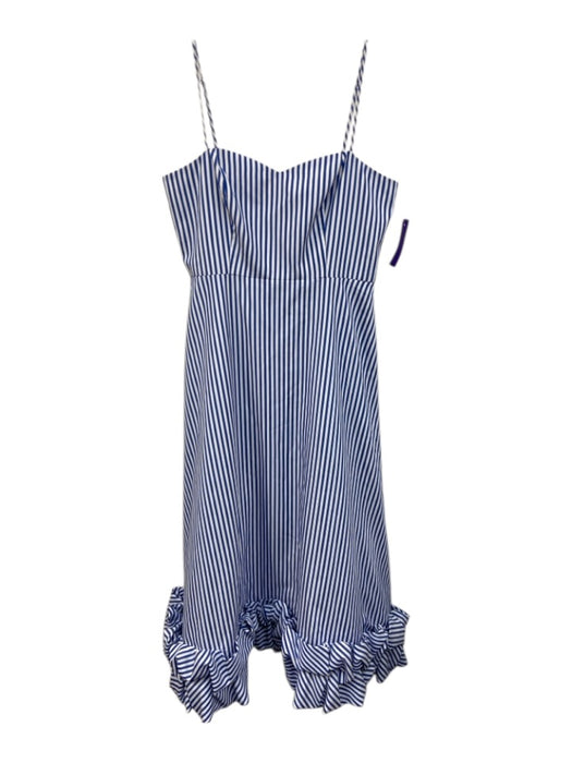 Gianni Bini Size S / 6 Blue & White Polyester Striped Spaghetti Strap Maxi Dress Blue & White / S / 6