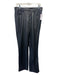 Zara Size 8 Black Faux Leather Button & Zip Straight Pants Black / 8