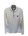 Peter Millar White & Red Polyester UGA Long Sleeve Half Zip Men's Pullover White & Red / XL