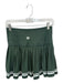 Wilson Size Est S/M Green & White Waist Band Pleated Tennis Athletic Skort Green & White / Est S/M
