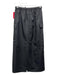 Reformation Size XS Black Polyester Elastic Waist Drawstring Cargo Pockets Skirt Black / XS