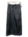 Reformation Size XS Black Polyester Elastic Waist Drawstring Cargo Pockets Skirt Black / XS