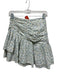 En Saison Size XS White & Multi Polyester Back Zip Floral Print Ruched Skirt White & Multi / XS